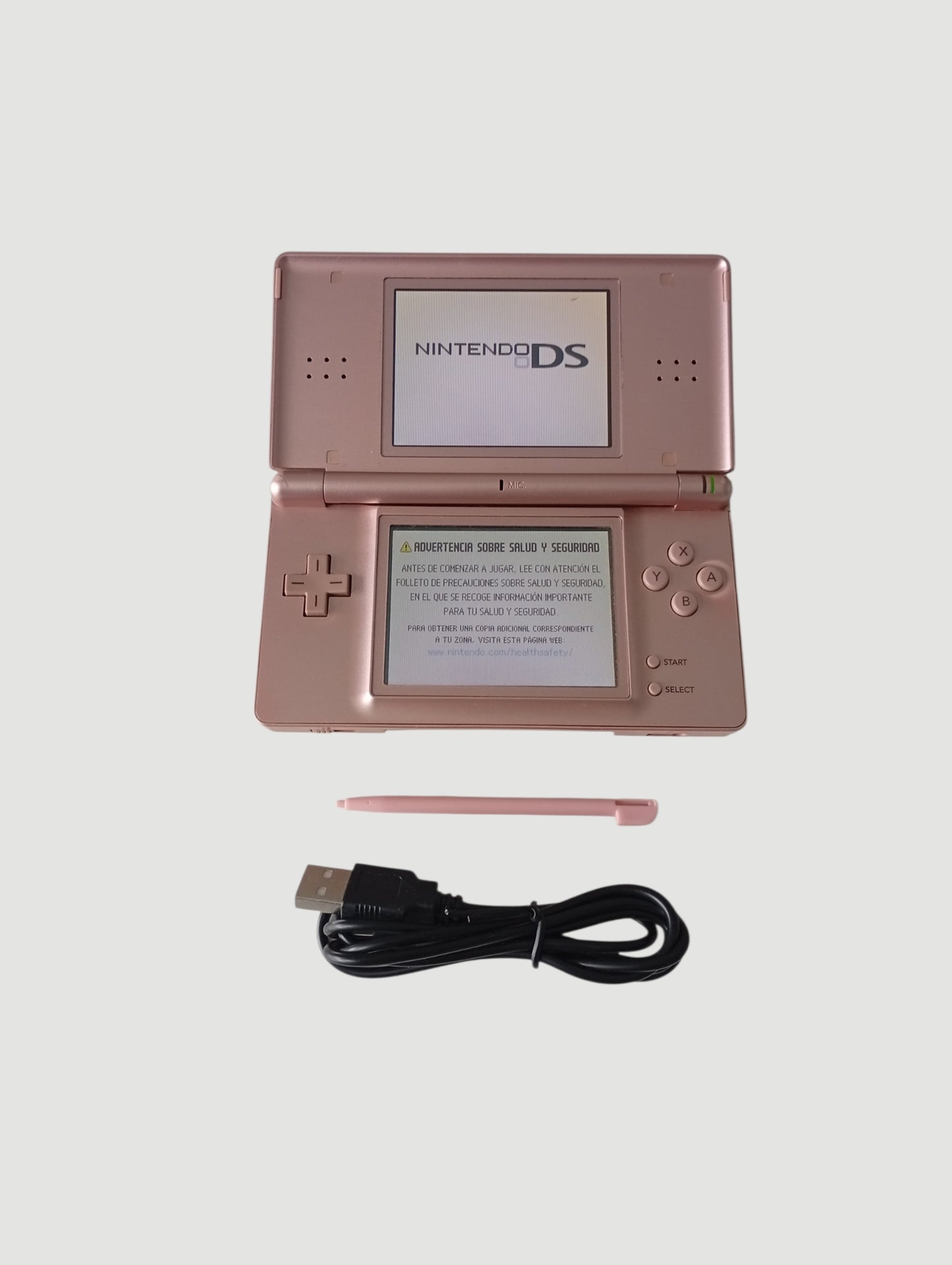 consola nintendo ds lite rosada metalizada