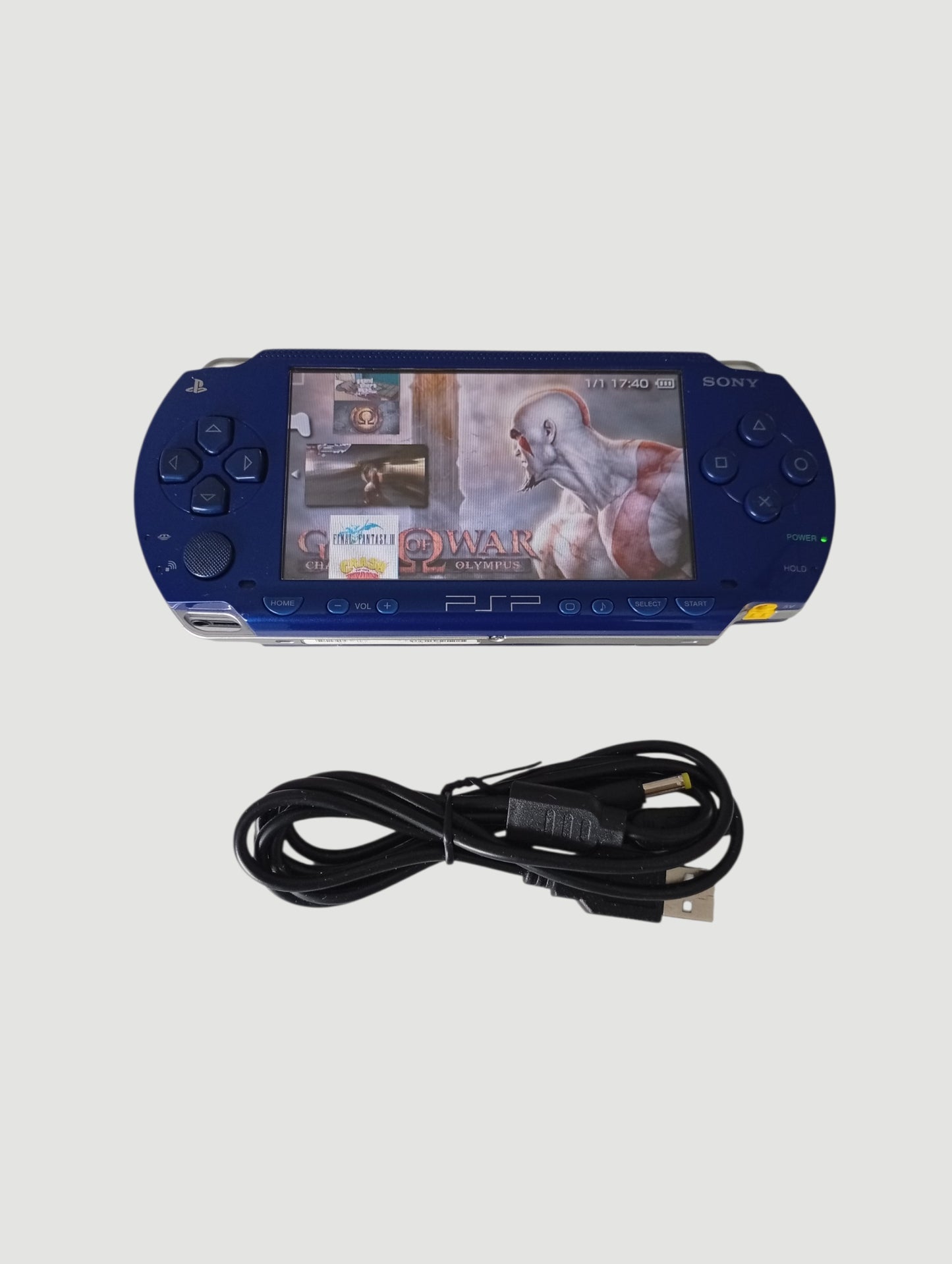 consola psp metallic blue modelo 1000 liberada con micro sd 32 gb