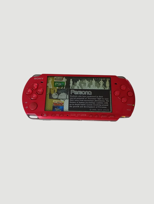 consola psp red modelo 3000 liberada con micro sd 32 gb