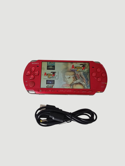 consola psp red modelo 3000 liberada con micro sd 32 gb