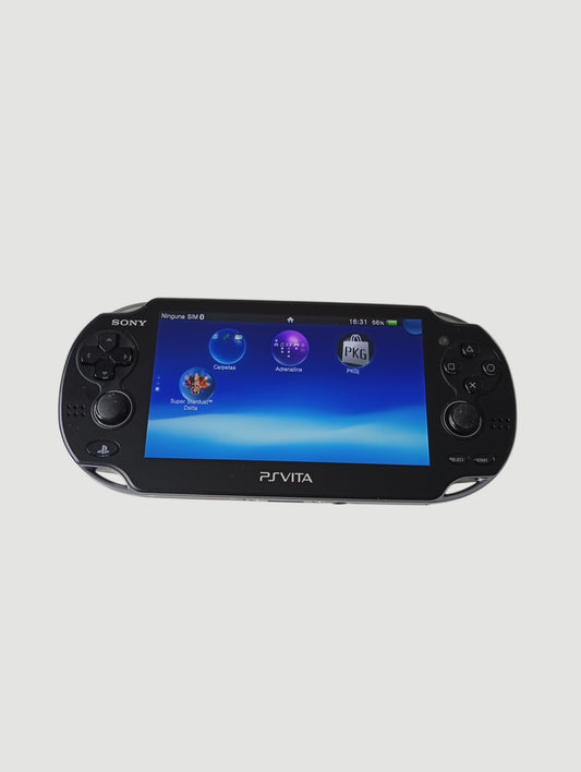 consola psvita fat black liberada con micro sd 64 gb