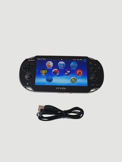 consola psvita fat black liberada con micro sd 64 gb