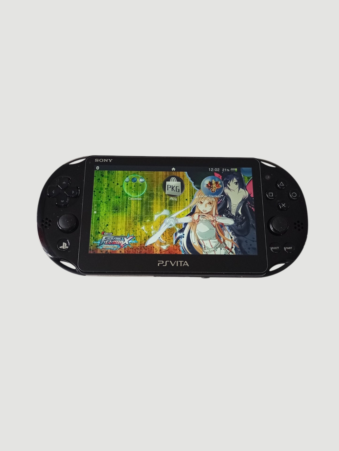 consola psvita black slim en caja cib liberada con micro sd 64 gb