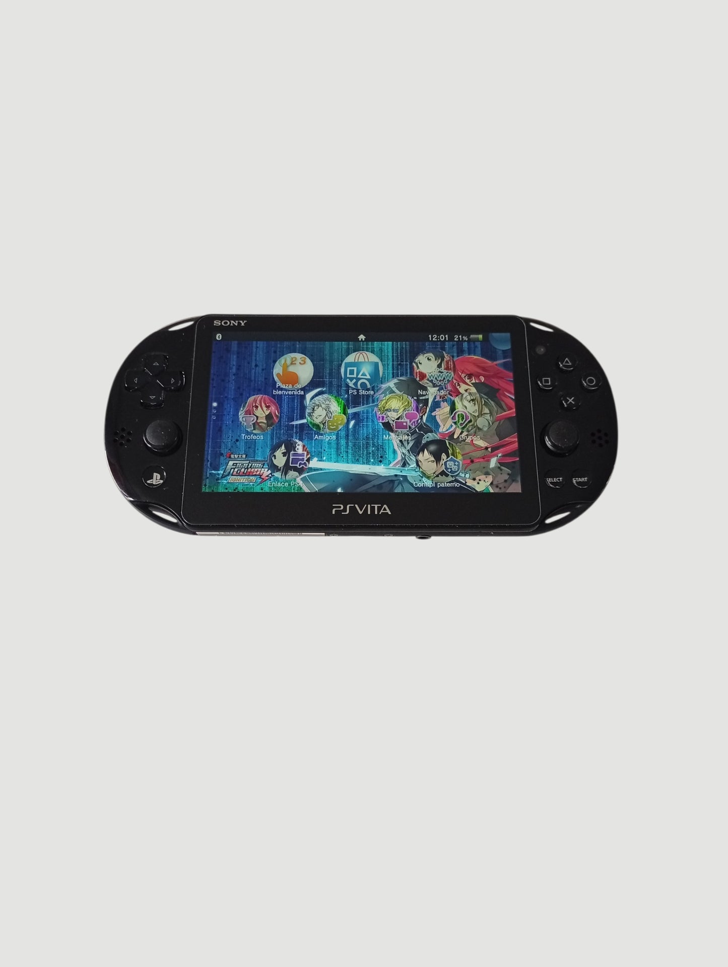 consola psvita black slim en caja cib liberada con micro sd 64 gb