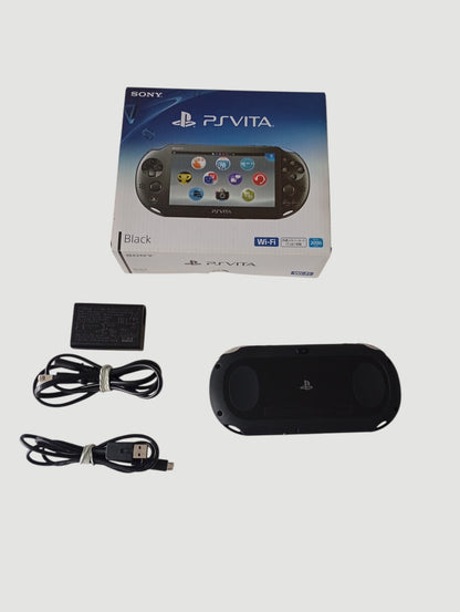 consola psvita black slim en caja cib liberada con micro sd 64 gb