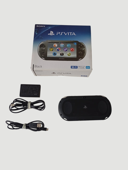 consola psvita black slim en caja cib liberada con micro sd 64 gb
