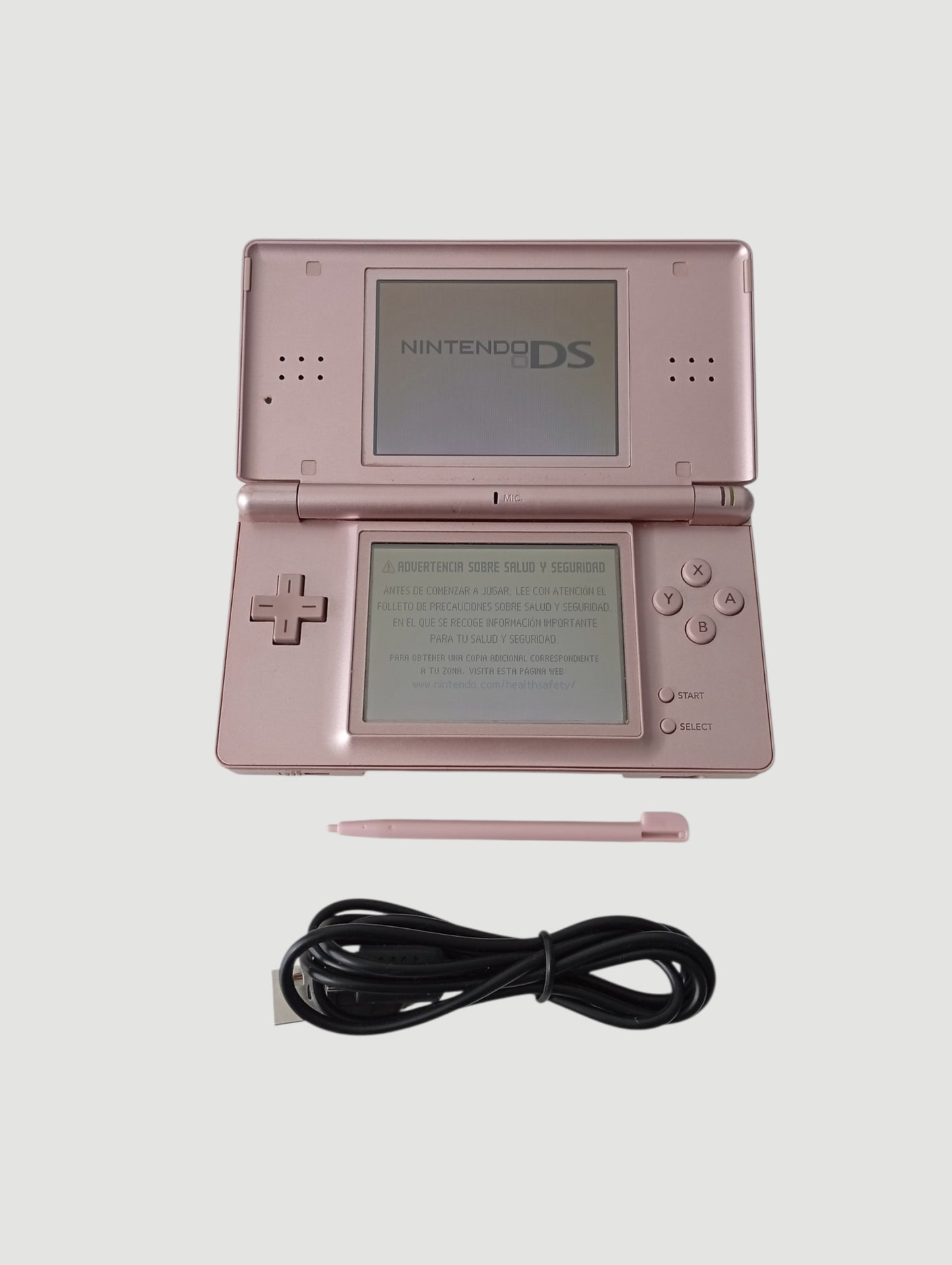 consola nintendo ds lite rosada metalizada