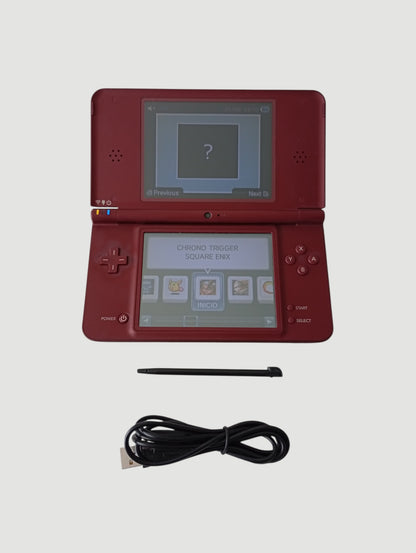 consola nintendo dsi xl rojo vino liberada en micro sd 32 gb