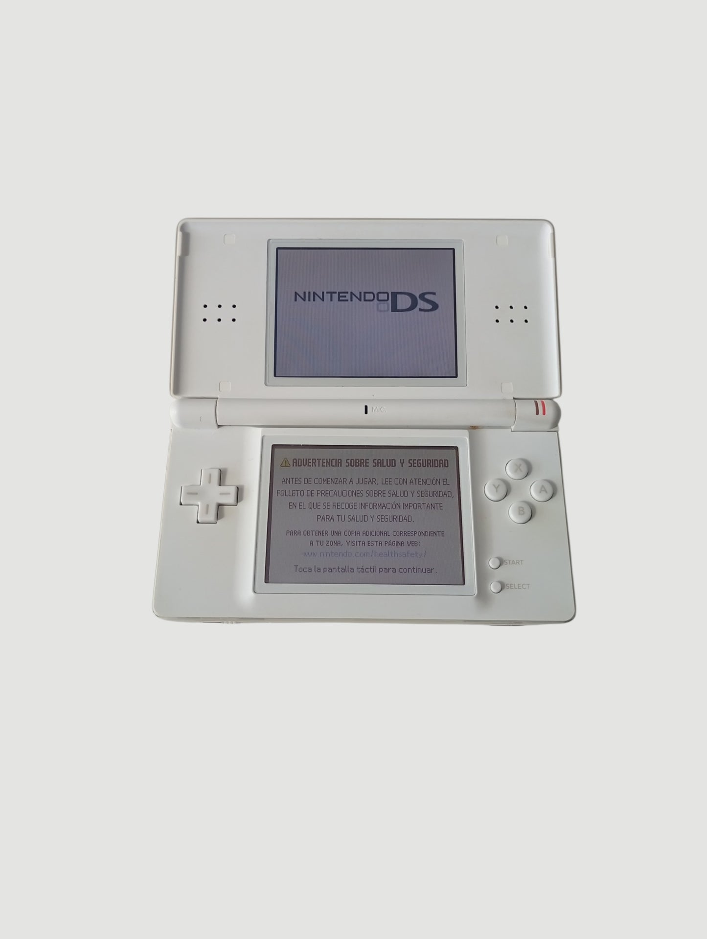 consola Nintendo DS lite blanca en caja