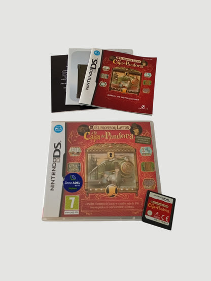 el profesor Layton y la caja de pandora original español Nintendo DS