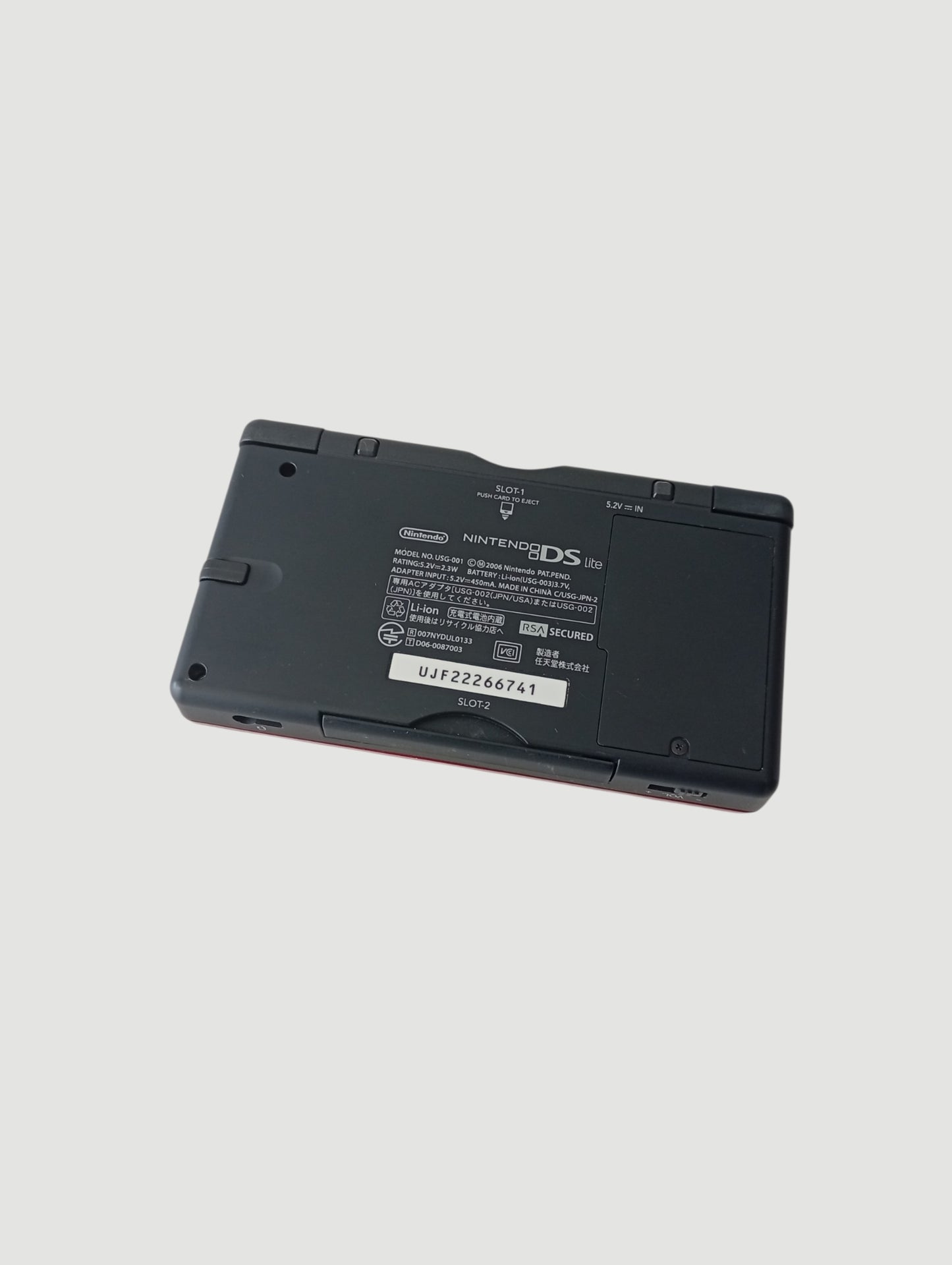 consola Nintendo DS lite crimson red