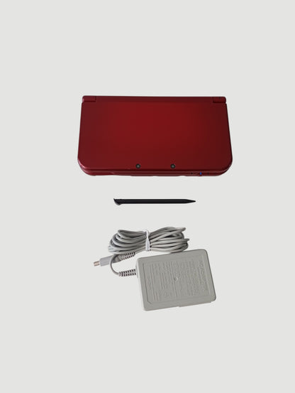 consola new 3ds xl metallic red liberada en micro sd 32 gb