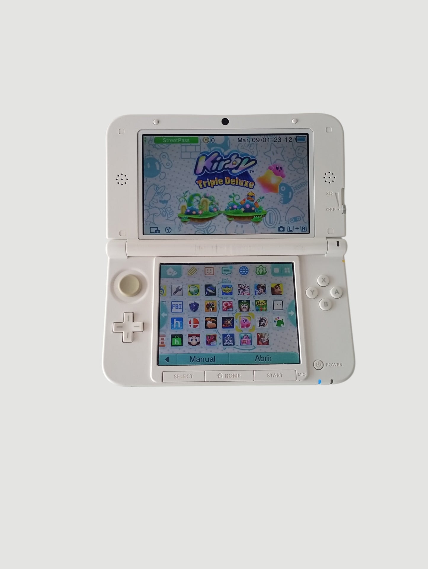 consola Nintendo 3DS old xl menta liberada en micro sd 32 gb