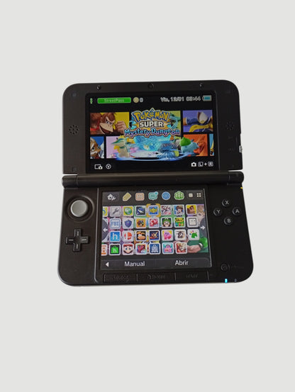 consola Nintendo 3DS old xl black liberada en micro sd 32 gb