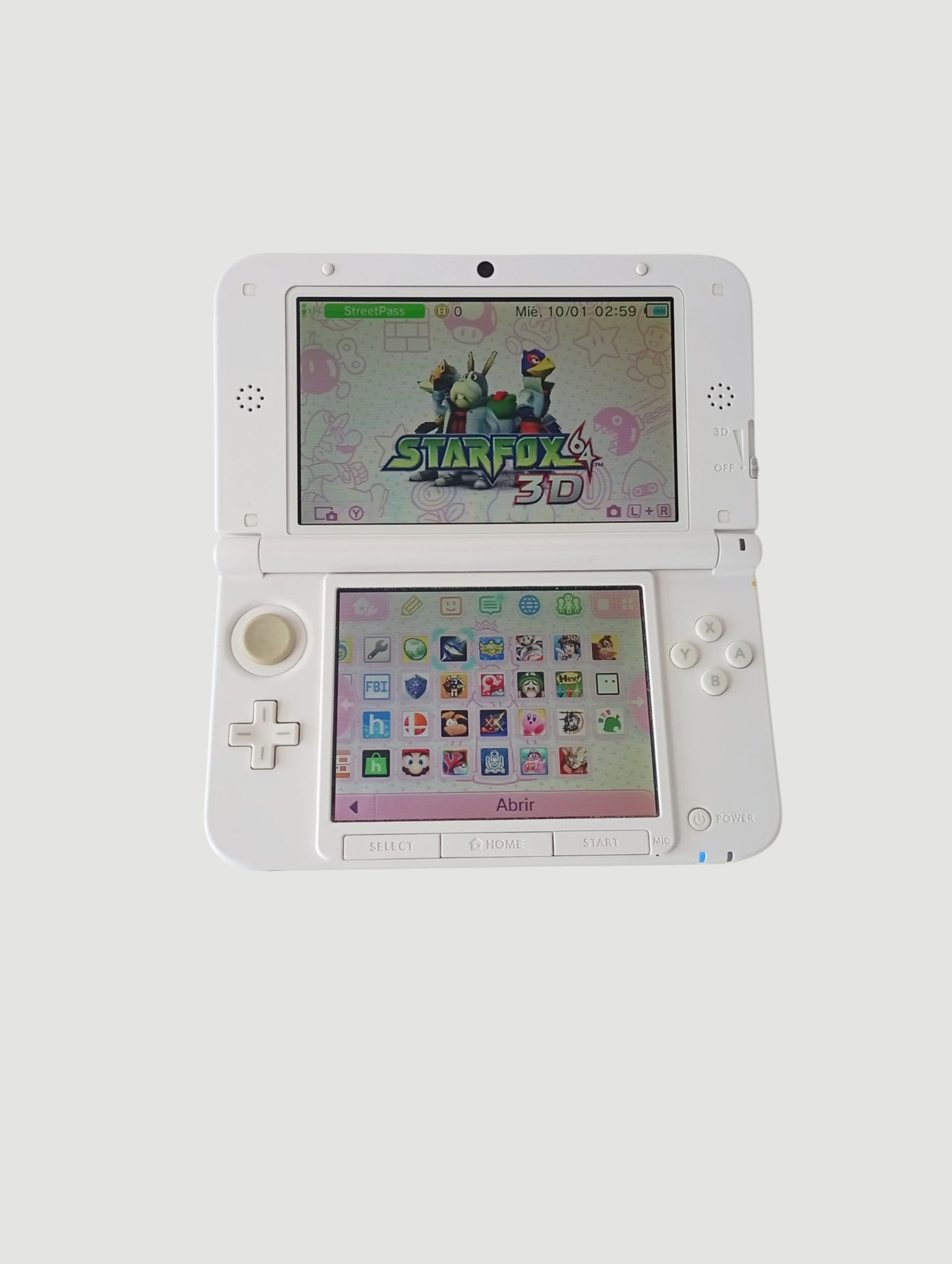 consola Nintendo 3DS old xl menta liberada en micro sd 32 gb