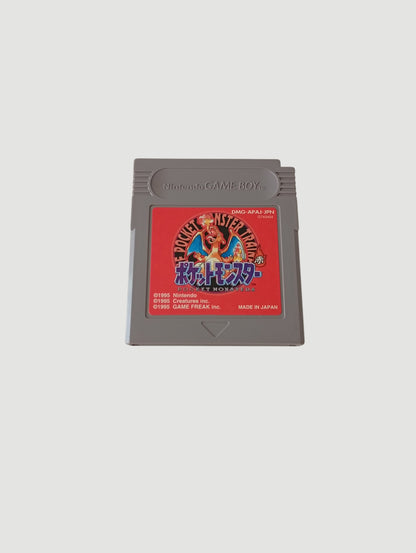 cartucho pokemon rojo original japones game boy