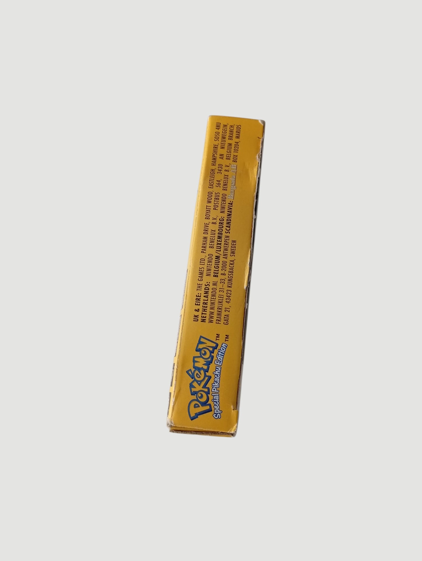 pokemon yellow original ingles game boy  en caja cib