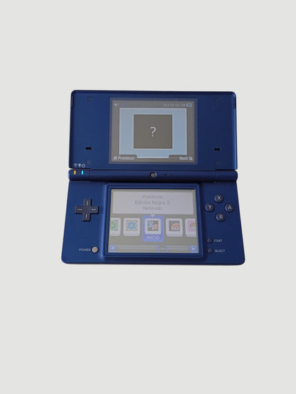 consola Nintendo DSi azul metalizado en caja liberada con micro sd 32 gb