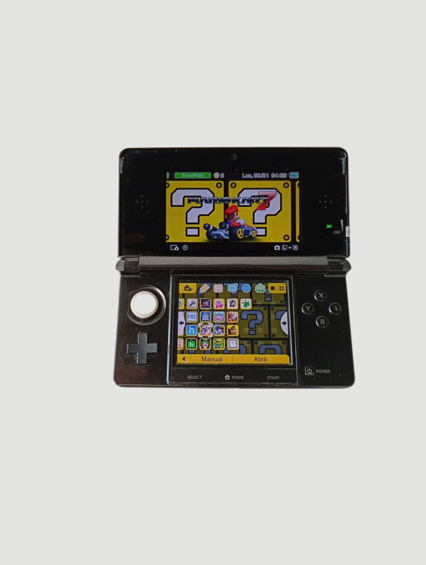 consola Nintendo 3DS old black en caja liberada con micro sd 32 gb