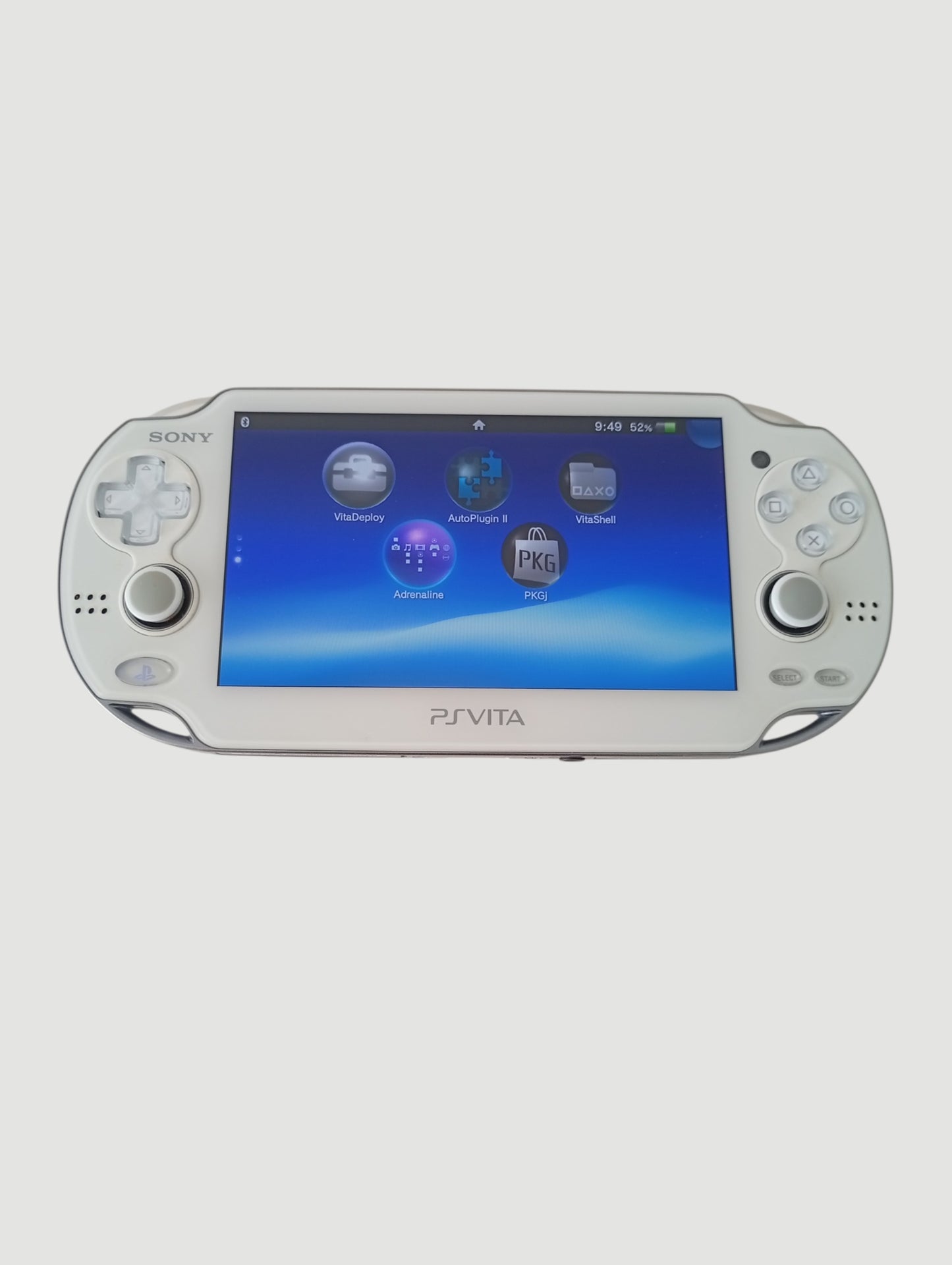 consola psvita white fat en caja cib liberada con micro sd 32 gb