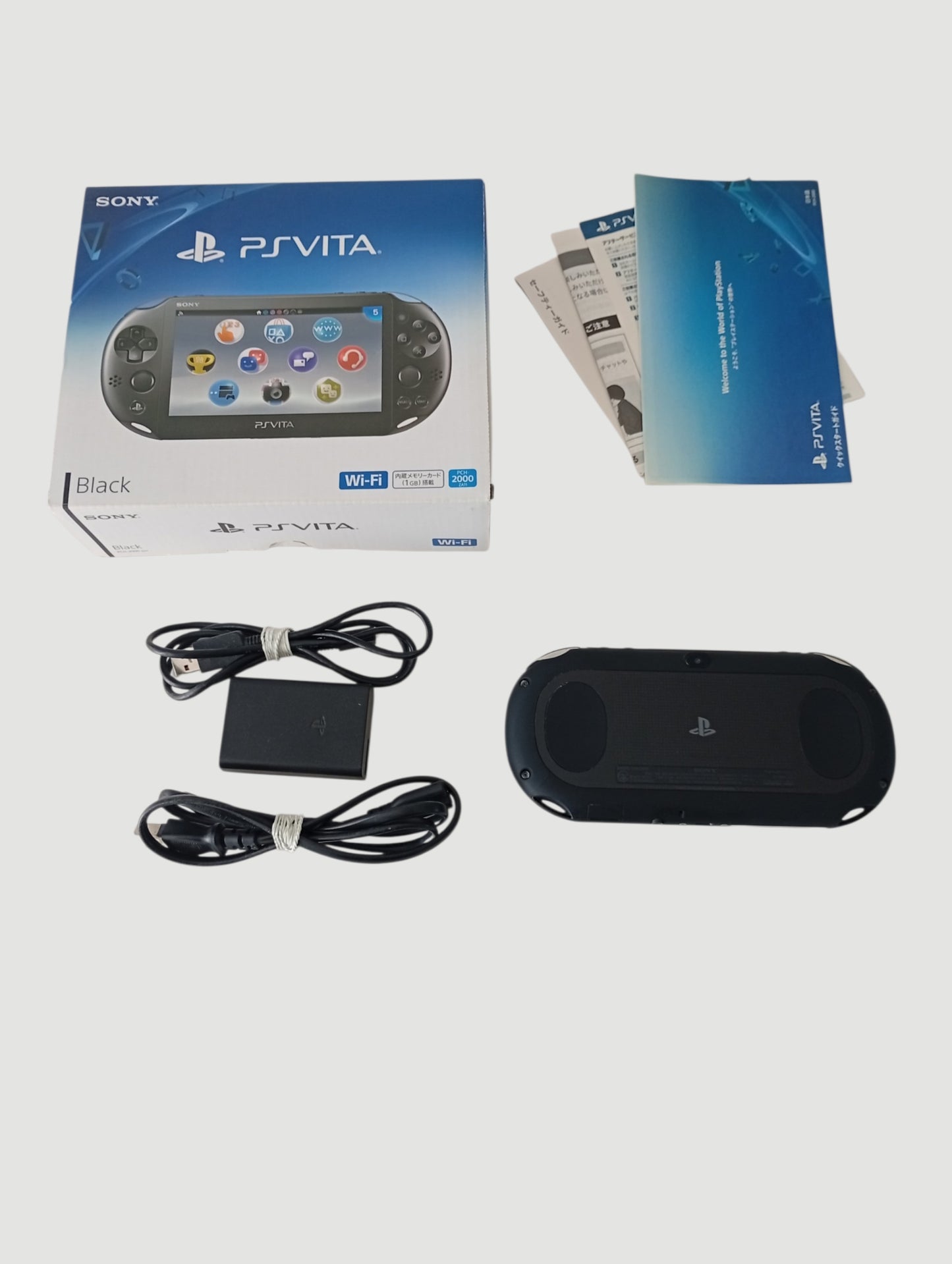consola psvita black  slim en caja cib liberada con micro sd 32 gb