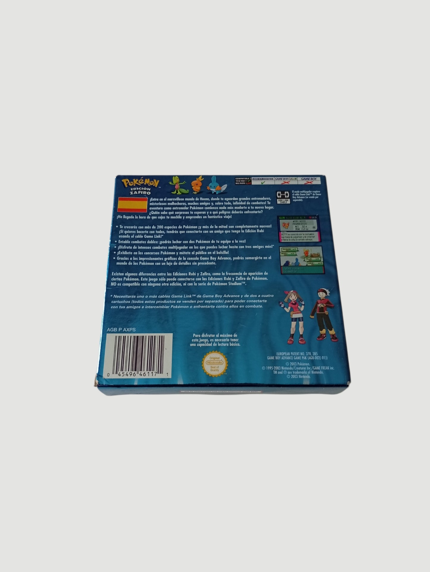 pokemon zafiro original español game boy advance en caja