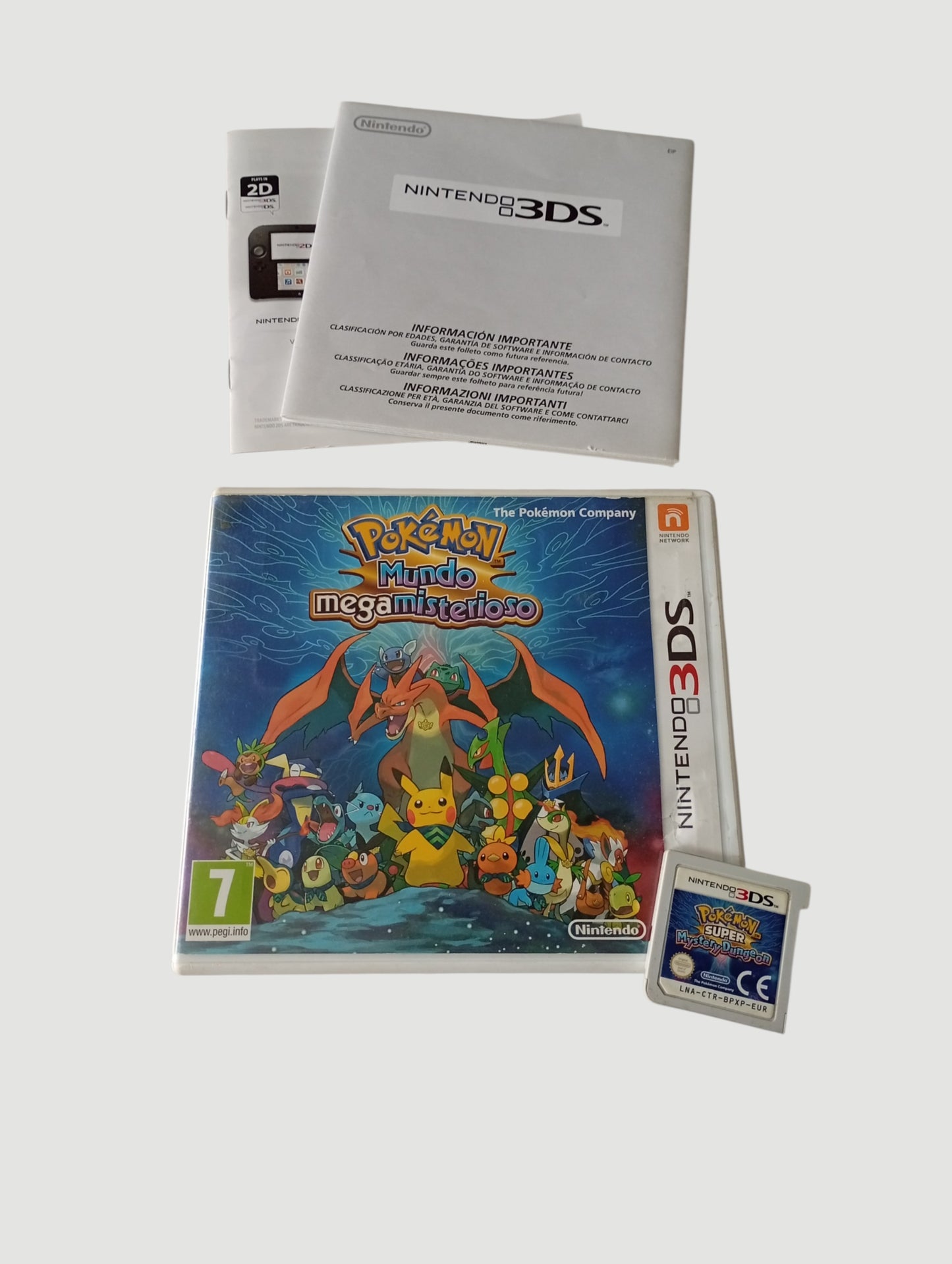 pokemon mega mundo misterioso español original Nintendo 3DS