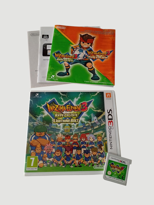 inazuma eleven 3 rayo celeste original español nintendo 3ds