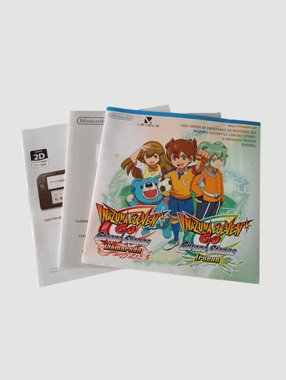 inazuma eleven go chrono stones llamarada español original Nintendo 3DS