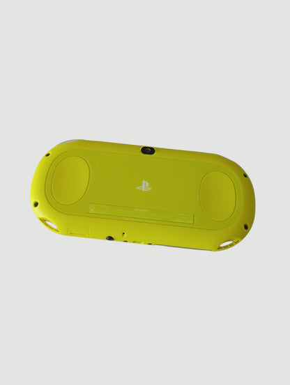 consola psvita lime green white slim en caja cib liberada con micro sd 32 gb