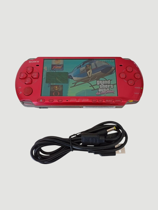 consola psp carnival red modelo 3000 liberada con micro sd 32 gb