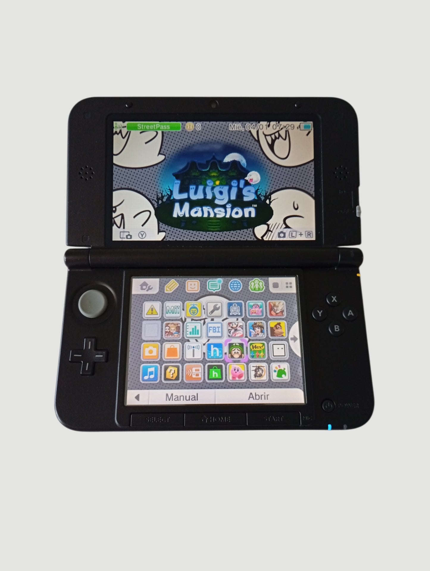 consola Nintendo 3DS old xl red en caja liberada en micro sd 32 gb