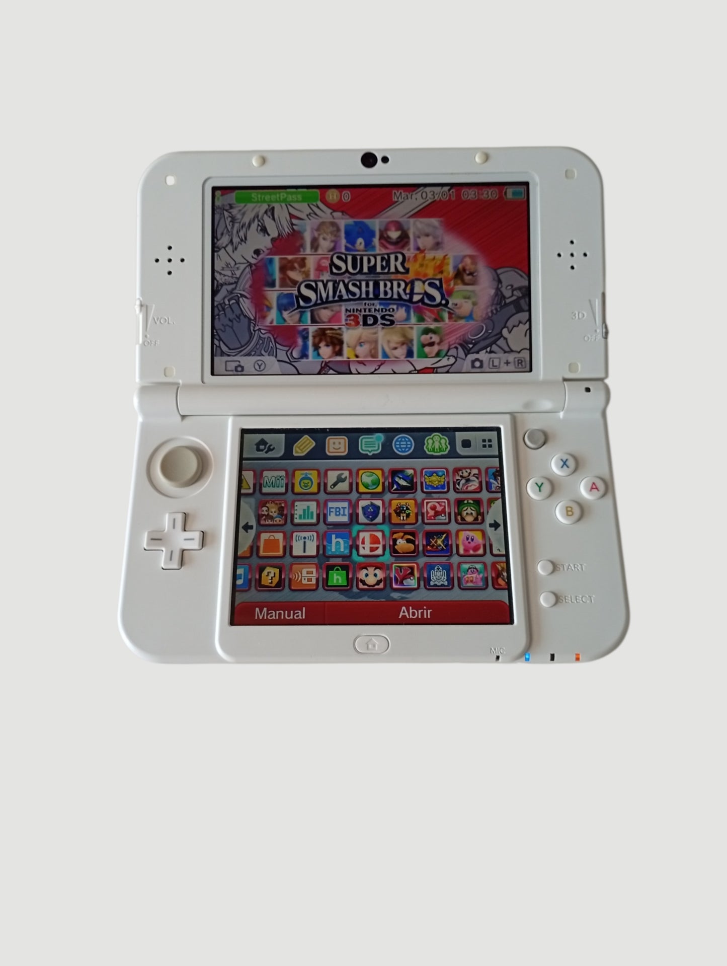 consola Nintendo  new 3ds xl white  en caja liberada con micro sd 32 gb