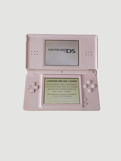 consola nintendo ds lite rosada en caja