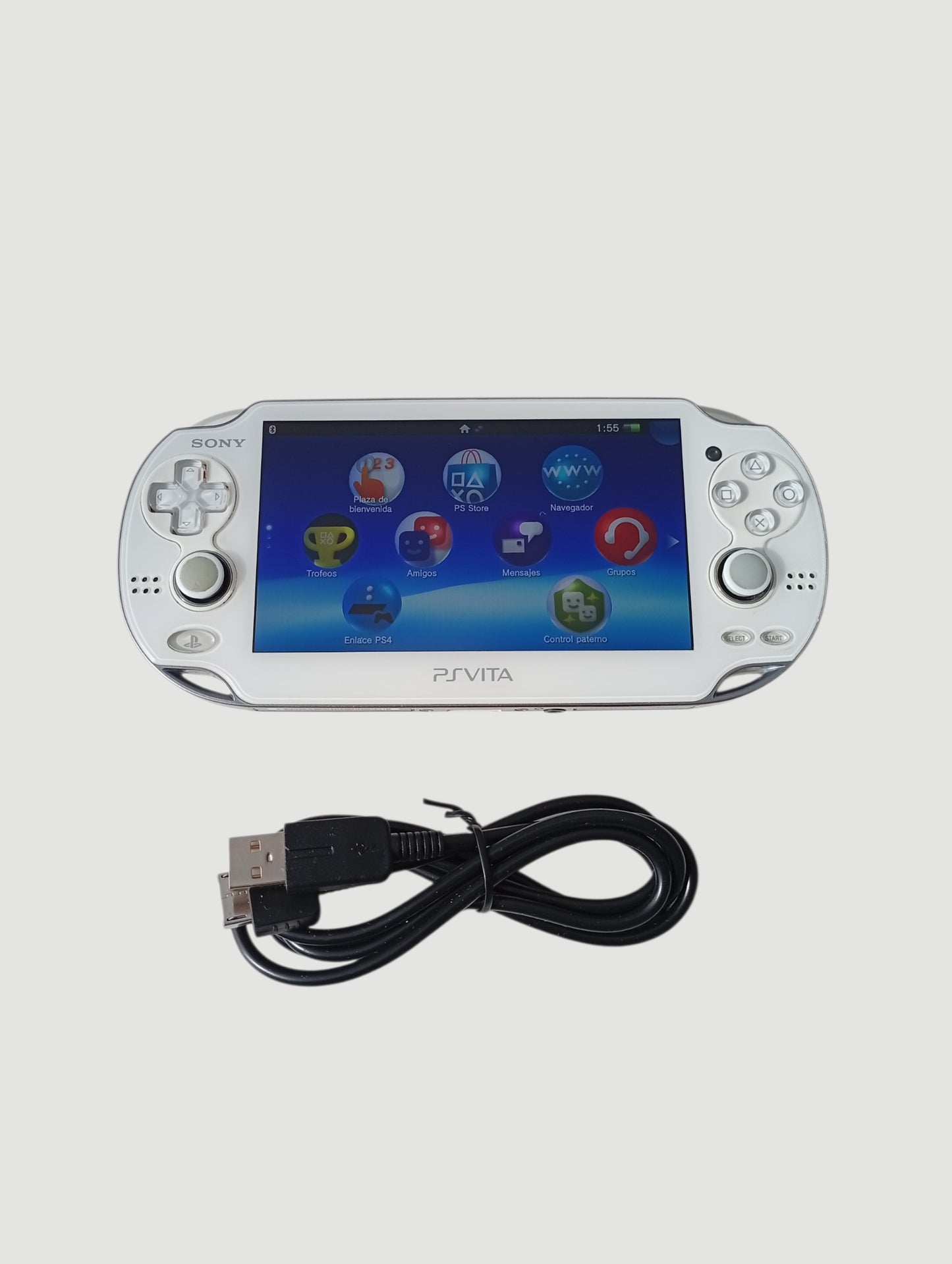 consola psvita fat white  liberada con micro sd 32 gb