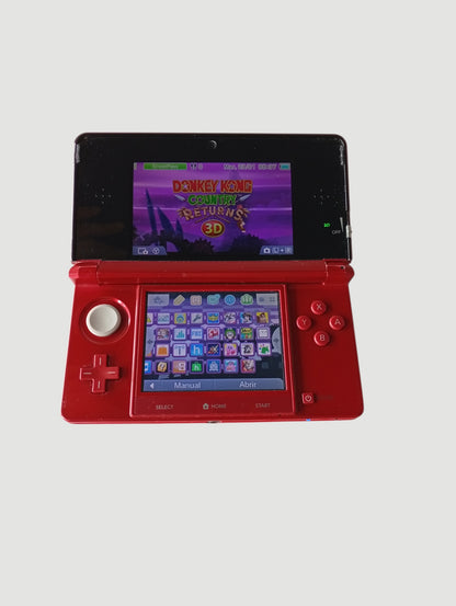consola nintendo 3ds old red liberada en micro sd 32 gb