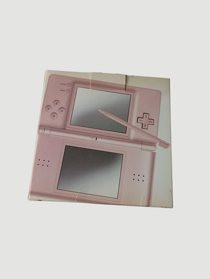 consola nintendo ds lite rosada metalizada en caja