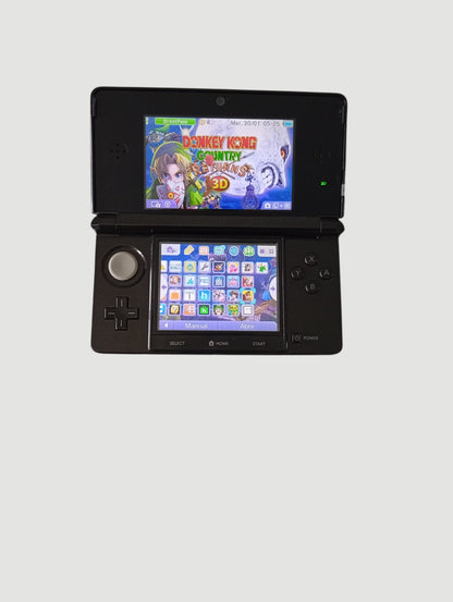 consola Nintendo 3DS old black en caja liberada con micro sd 32 gb