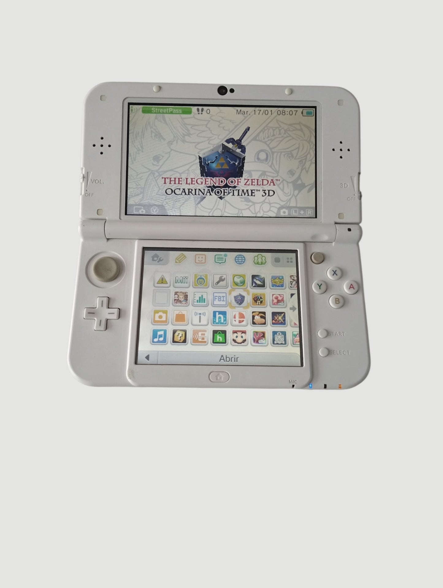 consola new 3ds xl white liberada en micro sd 32 gb