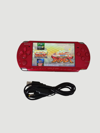 consola psp carnival red modelo 3000 liberada con micro sd 32 gb