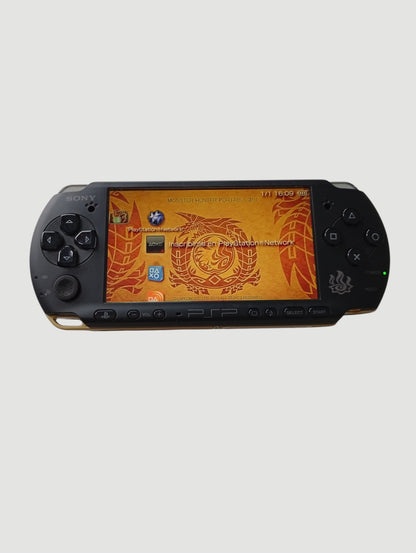 consola psp edicion especial monster hunters 3rd  modelo 3000 liberada con micro sd 32 gb