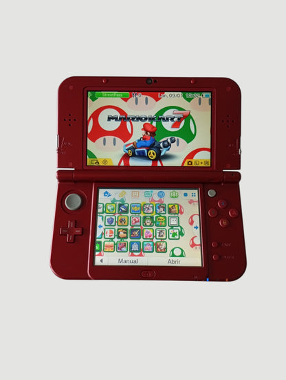 consola new 3ds xl black metallic liberada en micro sd 32 gb