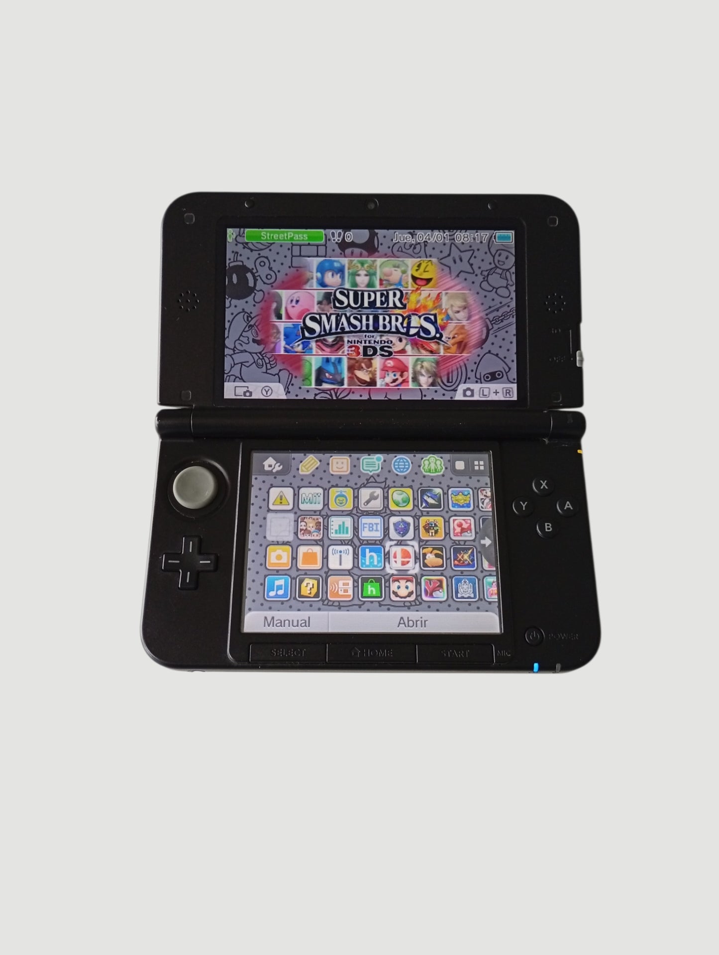 consola Nintendo 3DS old xl gris liberada en micro sd 32 gb