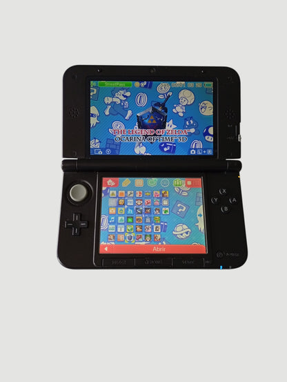 consola Nintendo 3DS old xl azul liberada en micro sd 32 gb