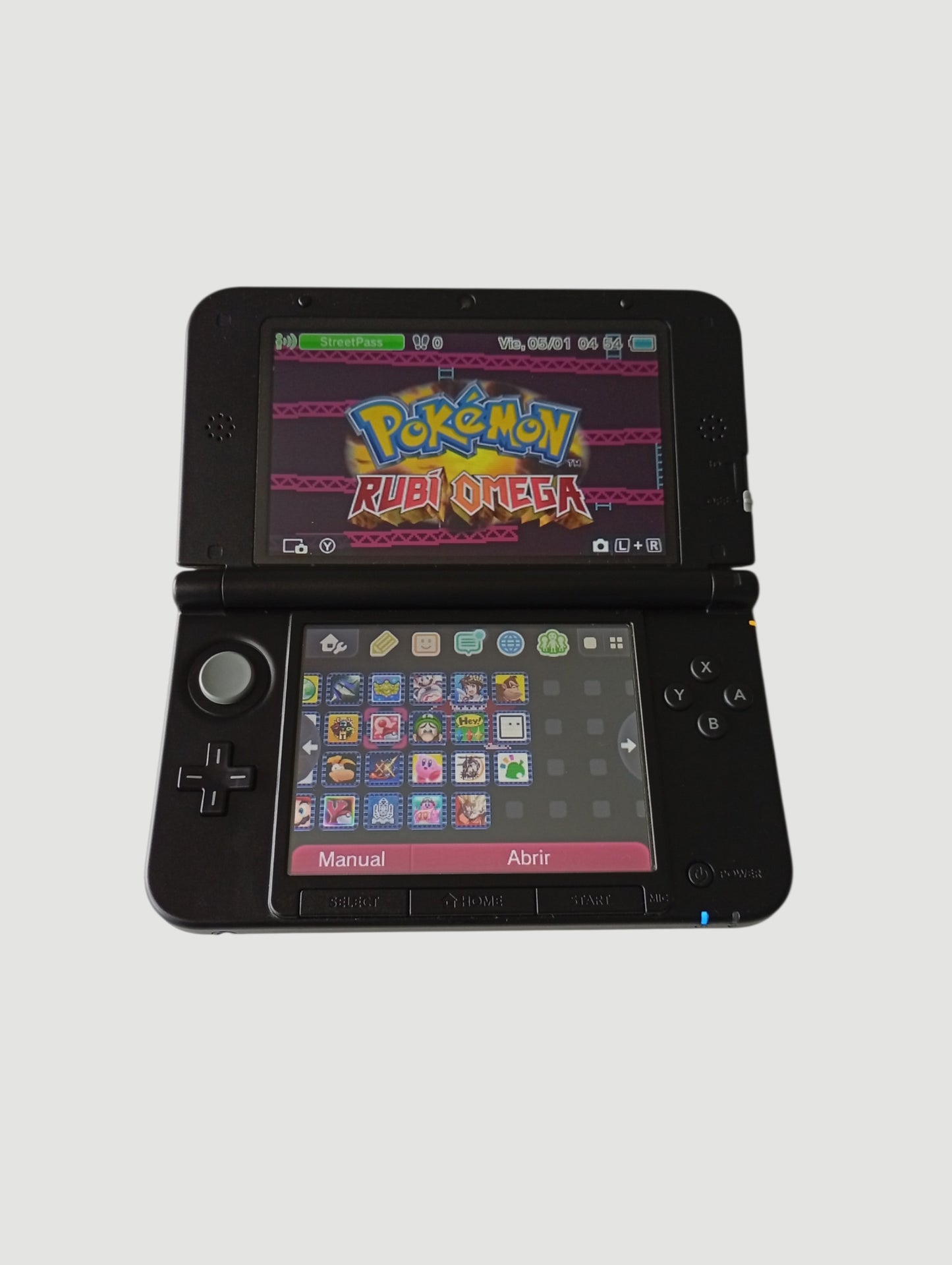 consola Nintendo 3DS old xl negra liberada en micro sd 32 gb