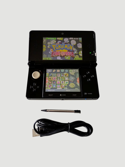 consola Nintendo 3DS old negra liberada en micro sd 32 gb