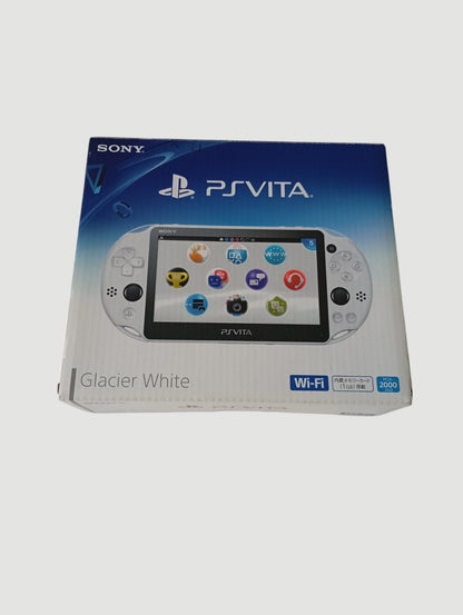 consola psvita glacier white slim en caja cib liberada con micro sd 32 gb