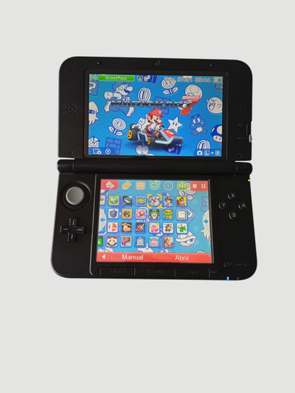 consola Nintendo 3DS old xl blue en caja liberada en micro sd 32 gb