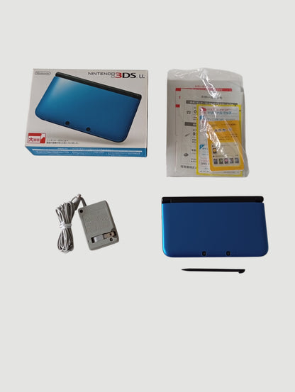 consola Nintendo 3DS old xl blue en caja liberada en micro sd 32 gb