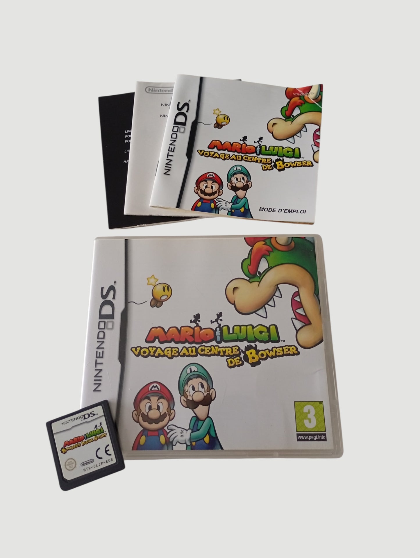 mario y luigi viaje al centro de bowser original español nintendo ds